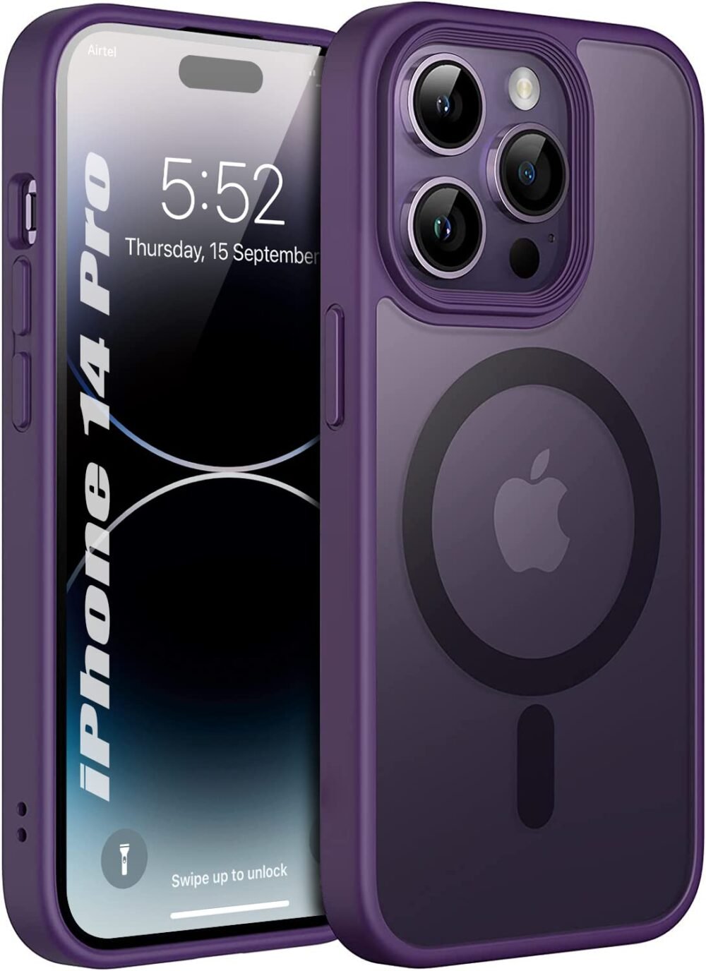 Back Cover Case Compatible with Magnatic Designed for iPhone 14 Pro