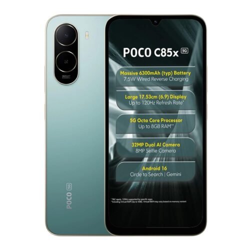 poco c85x Poco C85X 5G Smartphone, Emerald Green, 4GB RAM, 64GB Storage